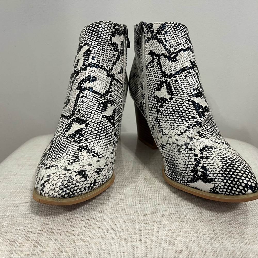 Snakeskin Ankle Boots